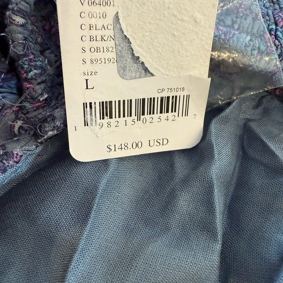 Free People Forever Time Backless Blue Floral Maxi Dress NWT - Picture 12 of 12